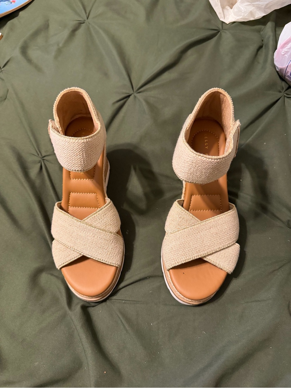 Kelly & Katie cream Ankle-Strap Sandals for Women